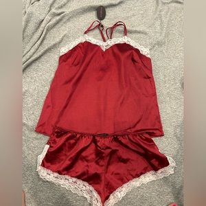 Maroon/Red women’s Lingerie Pajamas